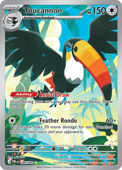 Toucannon: Pitch Black 094/084 - Pokemon Single Card