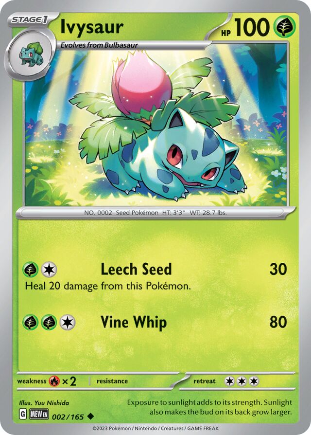 Ivysaur: Scarlet & Violet 151 002/165 - Pokemon Single Card