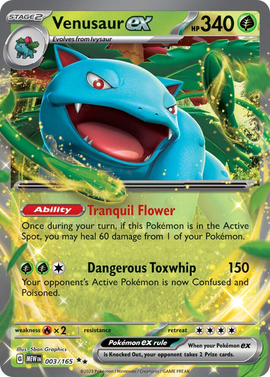 Venusaur ex: Scarlet & Violet 151 003/165 - Pokemon Single Card