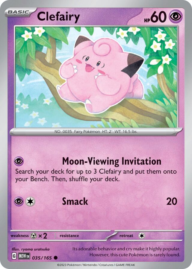 Clefairy: Scarlet & Violet 151 035/165 - Pokemon Single Card