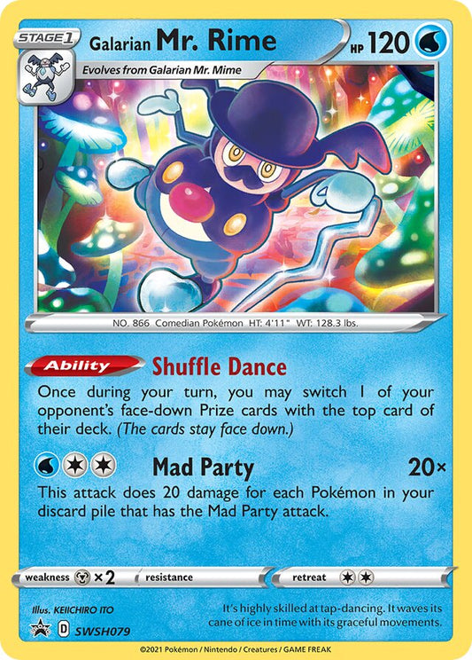 Galarian Mr. Rime: Sword & Shield Black Star Promo SWSH079 - Pokemon Single Card