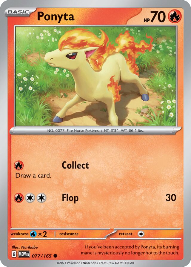 Ponyta: Scarlet & Violet 151 077/165 - Pokemon Single Card
