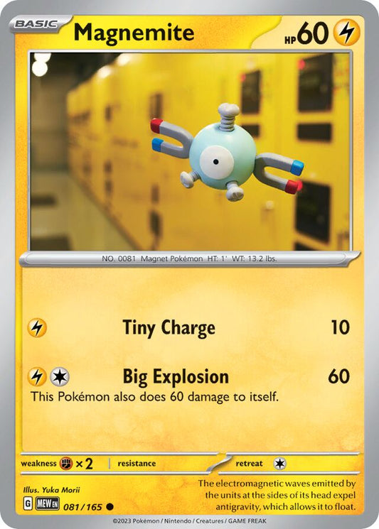 Magnemite: Scarlet & Violet 151 081/165 - Pokemon Single Card