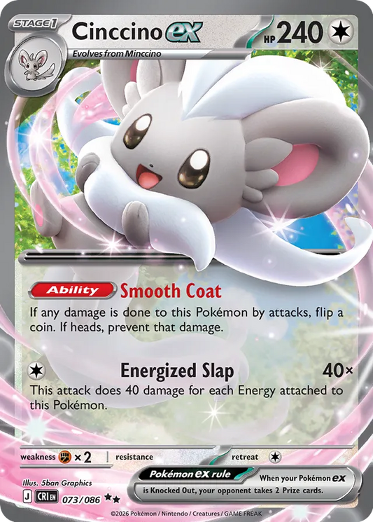 Cinccino ex: Chaos Rising 073/088 - Pokemon Single Card