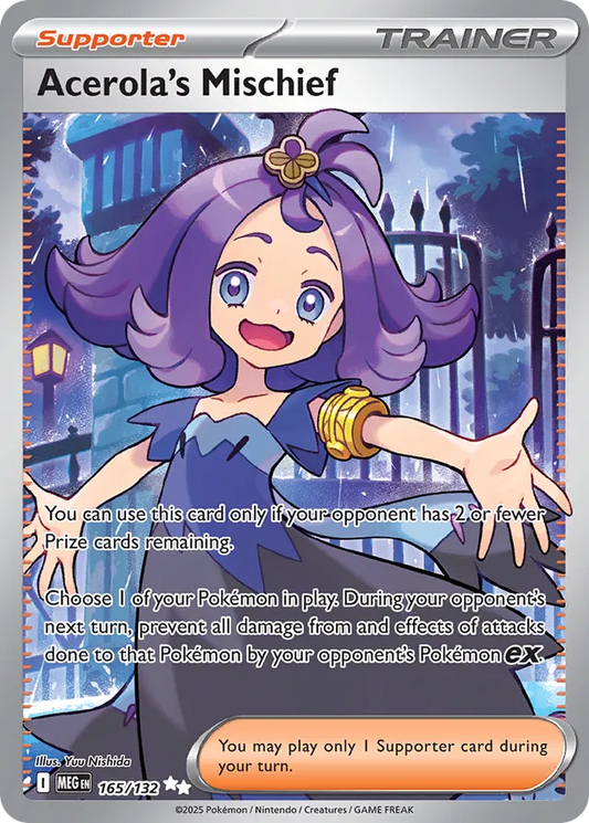 Acerola's Mischief: Mega Evolution 165/132 - Pokemon Single Card