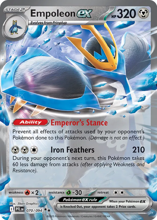 Empoleon ex: Phantasmal Flames 070/094 - Pokemon Single Card