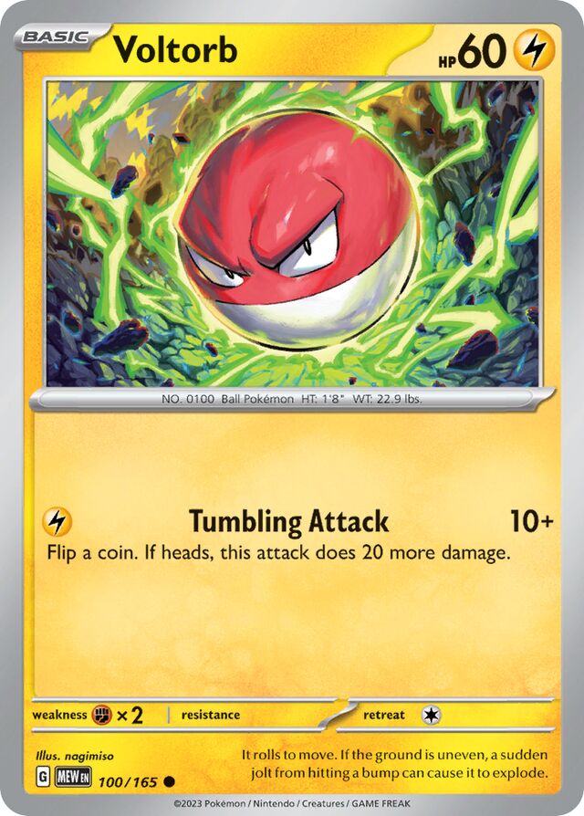 Voltorb: Scarlet & Violet 151 100/165 - Pokemon Single Card