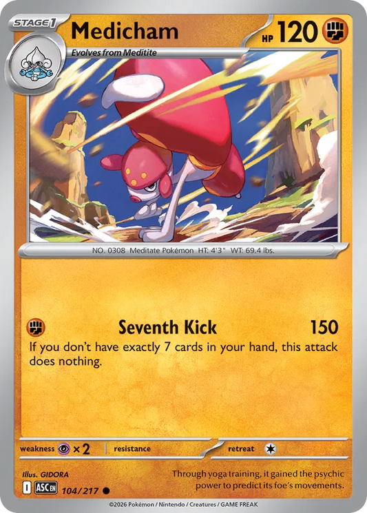 Medicham: Ascended Heroes 104/217 - Pokemon Single Card