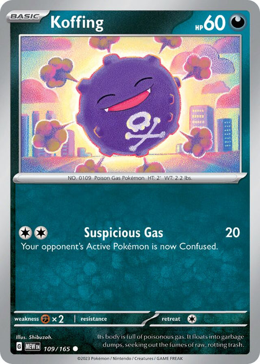Koffing: Scarlet & Violet 151 109/165 - Pokemon Single Card