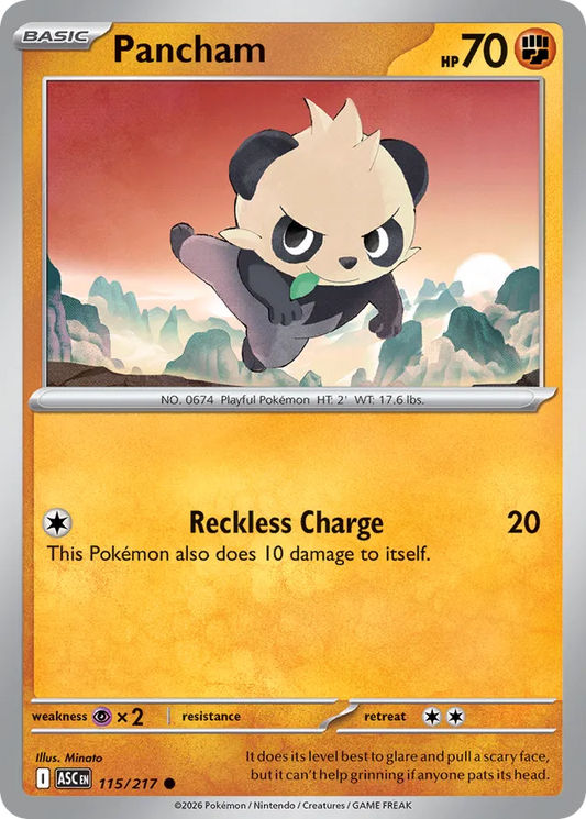 Pancham: Ascended Heroes 115/217 - Pokemon Single Card