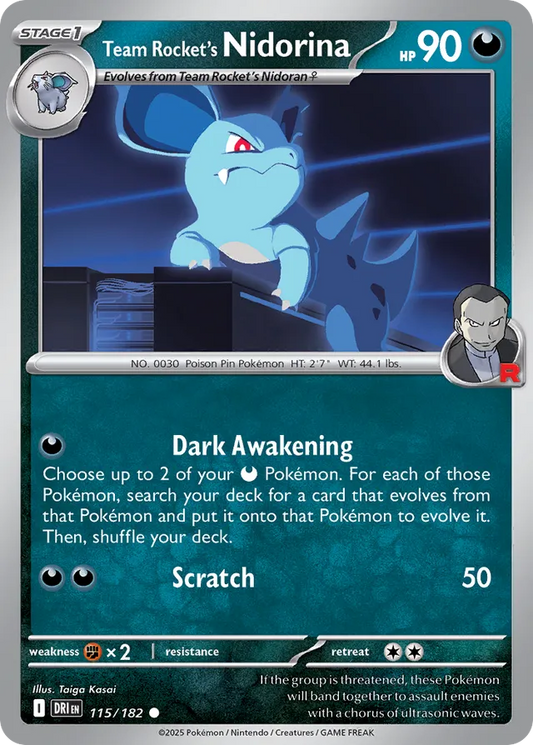 Team Rocket's Nidorina: Destined Rivals 115/182 - Pokemon Single Card