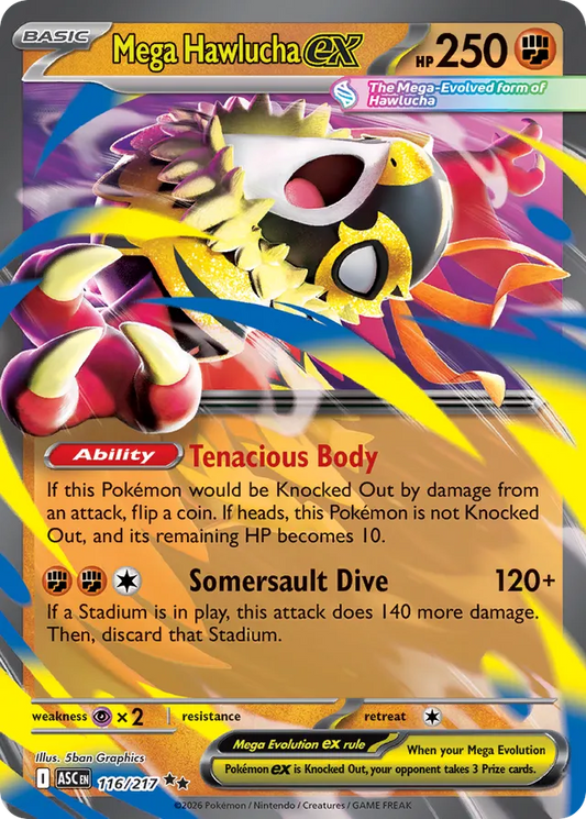Mega Hawlucha ex: Ascended Heroes 116/217 - Pokemon Single Card