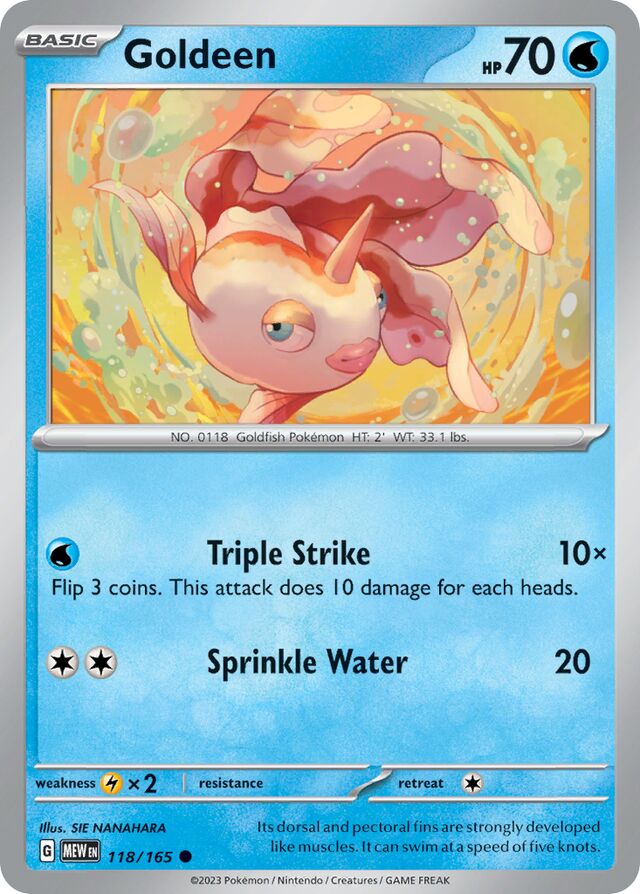 Goldeen: Scarlet & Violet 151 118/165 - Pokemon Single Card