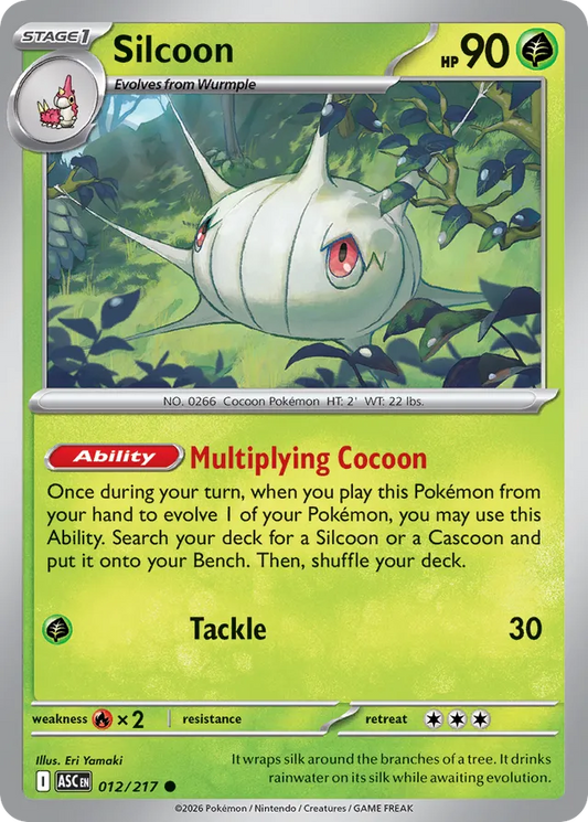 Silcoon: Ascended Heroes 012/217 - Pokemon Single Card