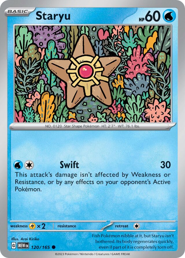 Staryu: Scarlet & Violet 151 120/165 - Pokemon Single Card
