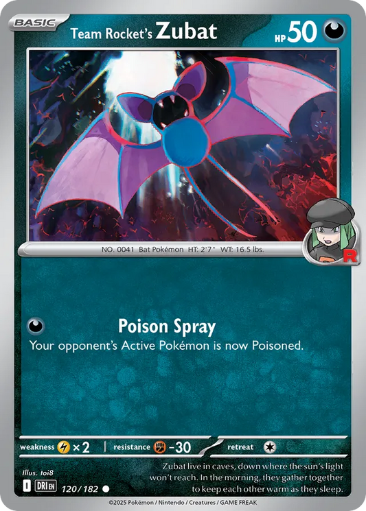 Team Rocket's Zubat: Destined Rivals 120/182 - Pokemon Single Card