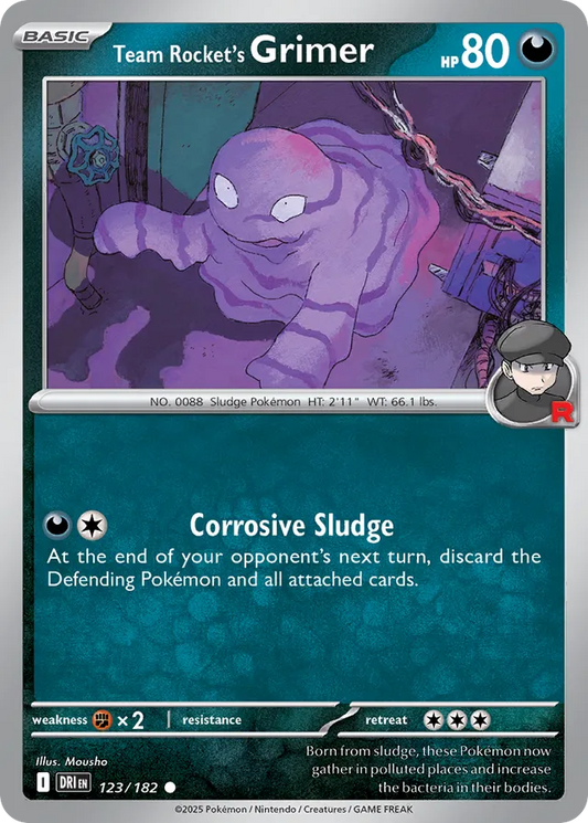 Team Rocket's Grimer: Destined Rivals 123/182 - Pokemon Single Card