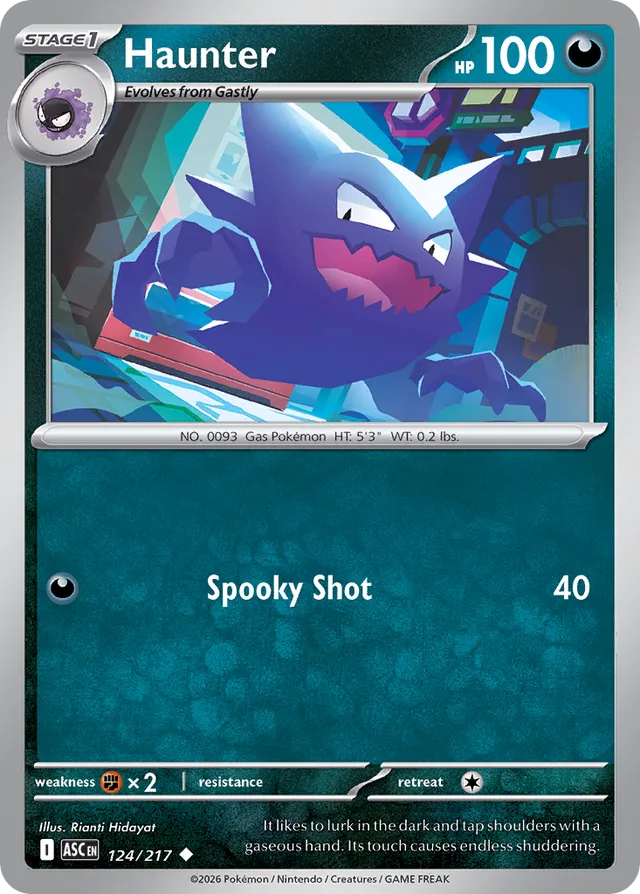 Haunter: Ascended Heroes 124/217 - Pokemon Single Card