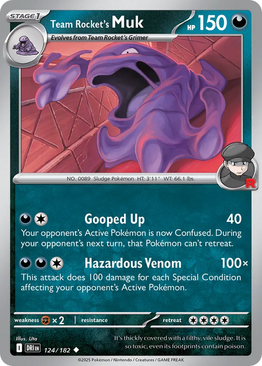Team Rocket's Muk: Destined Rivals 124/182 - Pokemon Single Card