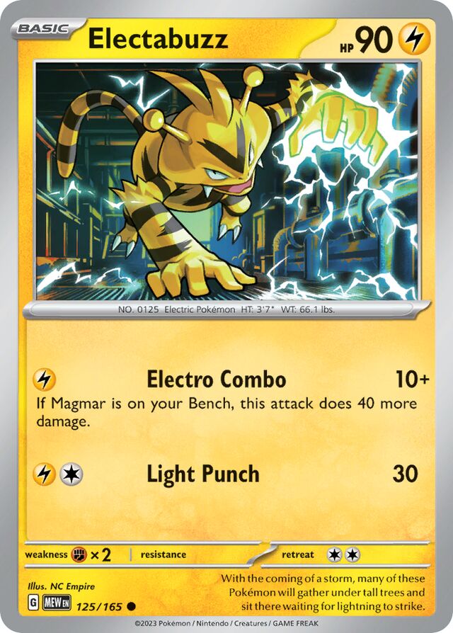 Electabuzz: Scarlet & Violet 151 125/165 - Pokemon Single Card