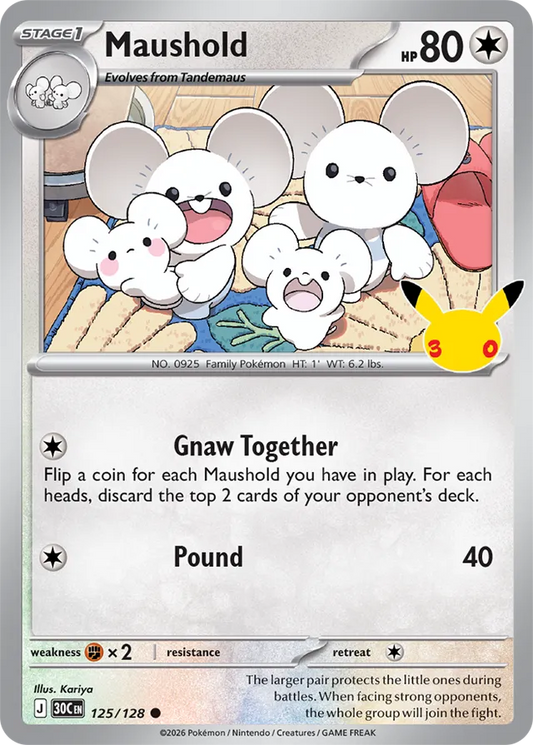 Maushold: 30th Celebration 125/128 - Pokemon Card