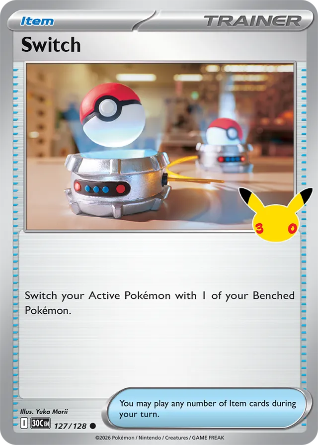 Switch: 30th Celebration 127/128 - Pokemon Card