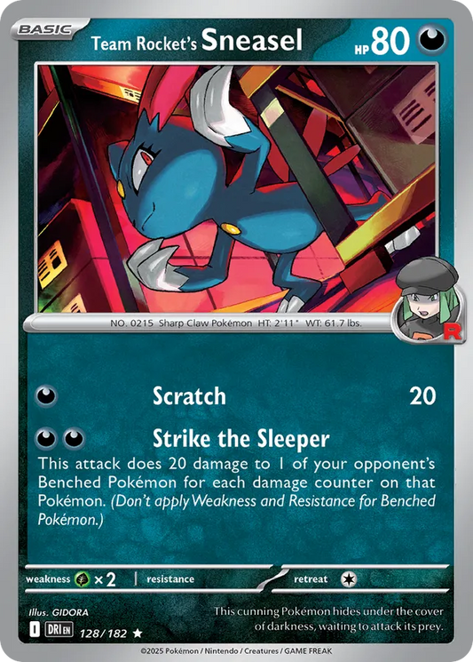 Team Rocket's Sneasel: Destined Rivals 128/182 - Pokemon Single Card