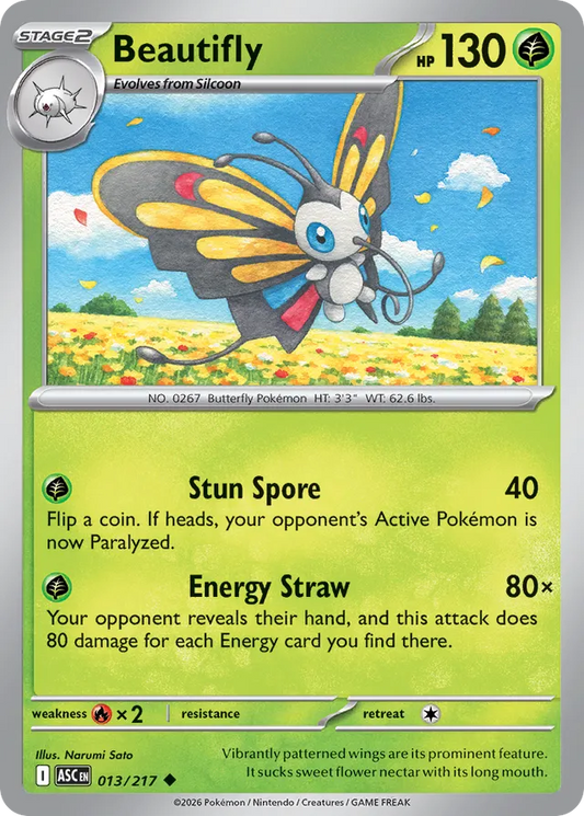 Beautifly: Ascended Heroes 013/217 - Pokemon Single Card