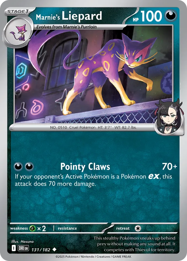 Marnie's Liepard: Destined Rivals 131/182 - Pokemon Single Card