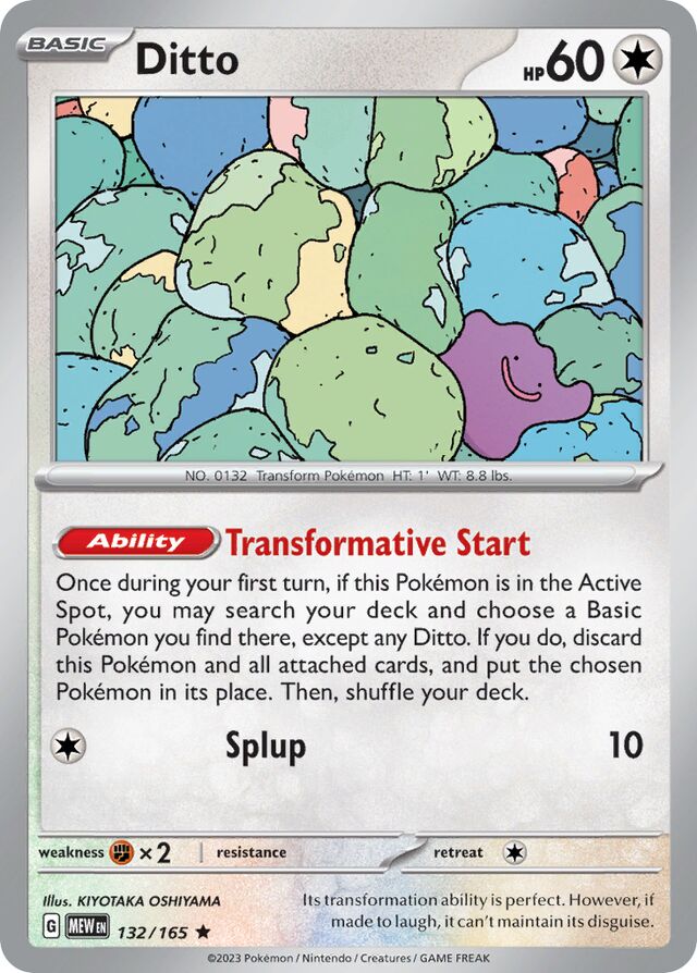 Ditto: Scarlet & Violet 151 132/165 - Pokemon Single Card