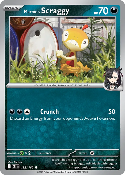 Marnie's Scraggy: Destined Rivals 132/182 - Pokemon Single Card