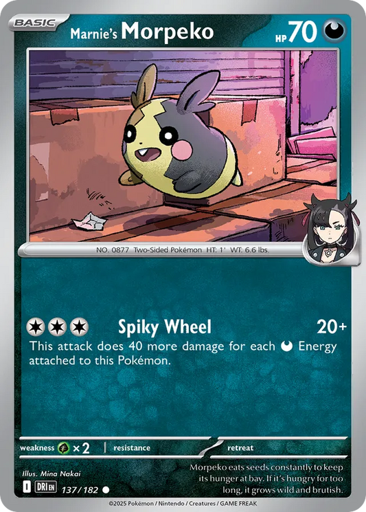 Marnie's Morpeko: Destined Rivals 137/182 - Pokemon Single Card