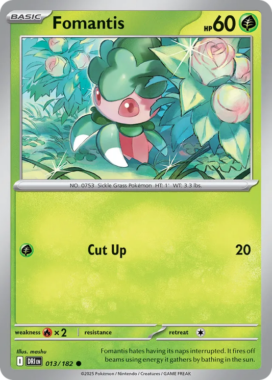 Fomantis: Destined Rivals 013/182 - Pokemon Single Card