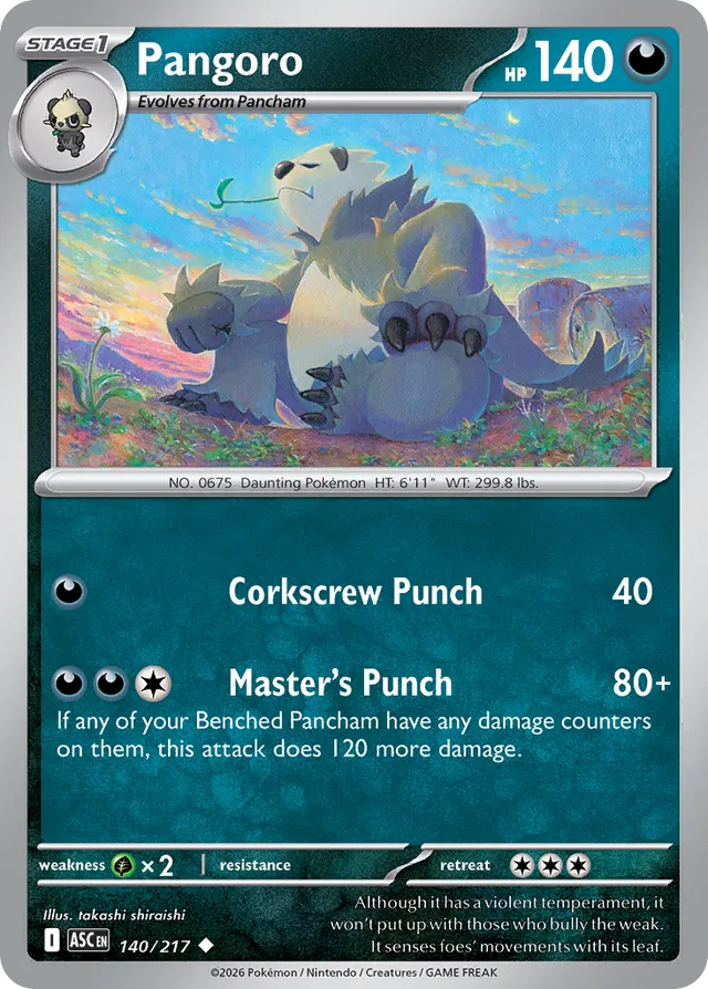 Pangoro: Ascended Heroes 140/217 - Pokemon Single Card