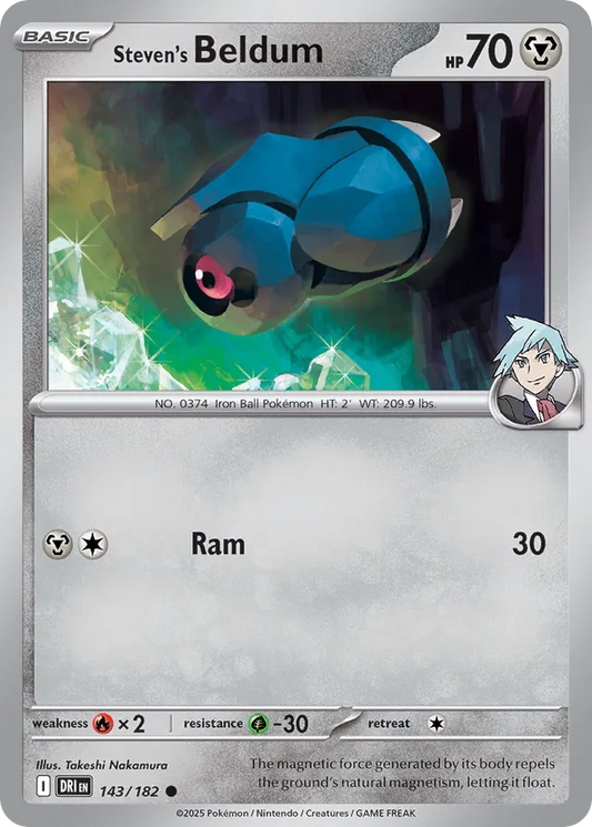 Steven's Beldum: Destined Rivals 143/182 - Pokemon Single Card