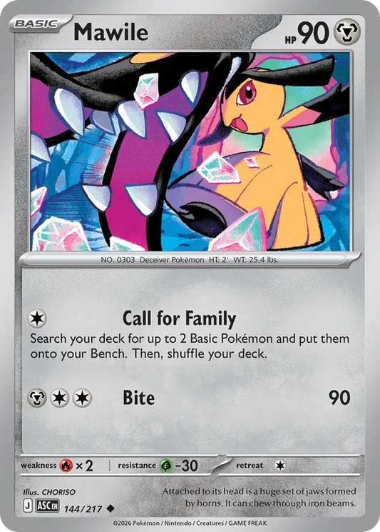 Mawile: Ascended Heroes 144/217 - Pokemon Single Card