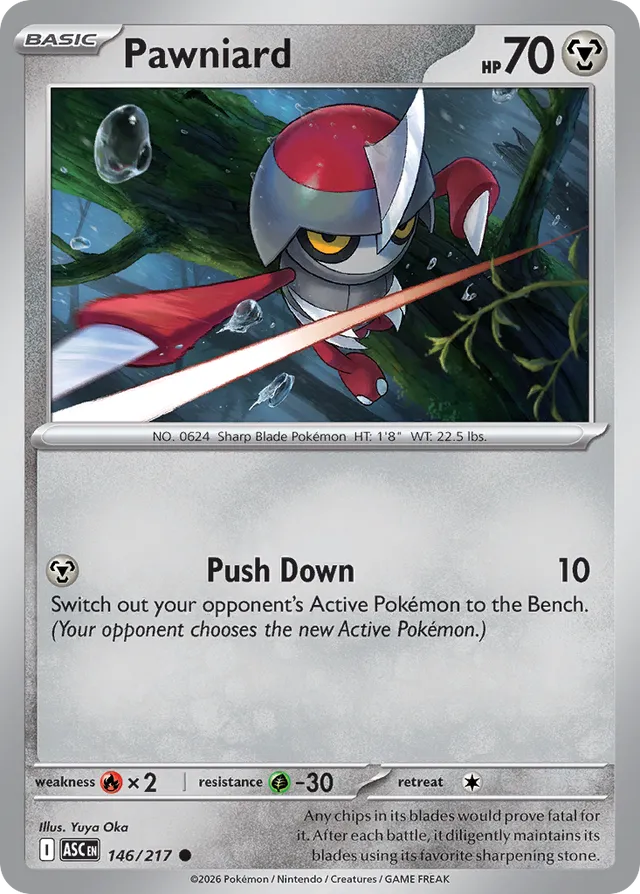 Pawniard: Ascended Heroes 146/217 - Pokemon Single Card