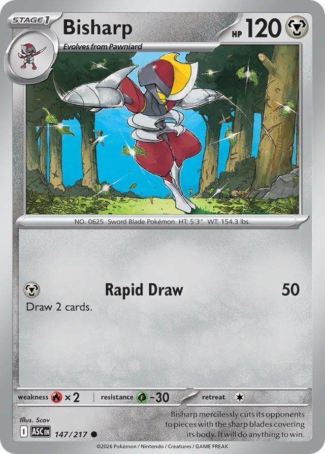 Bisharp: Ascended Heroes 147/217 - Pokemon Single Card