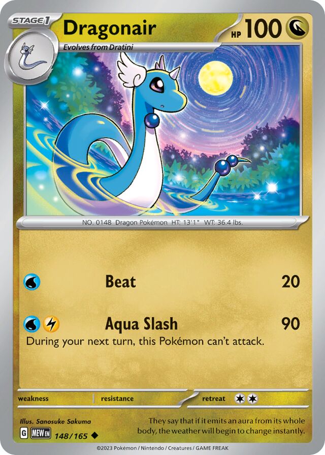 Dragonair: Scarlet & Violet 151 148/165 - Pokemon Single Card