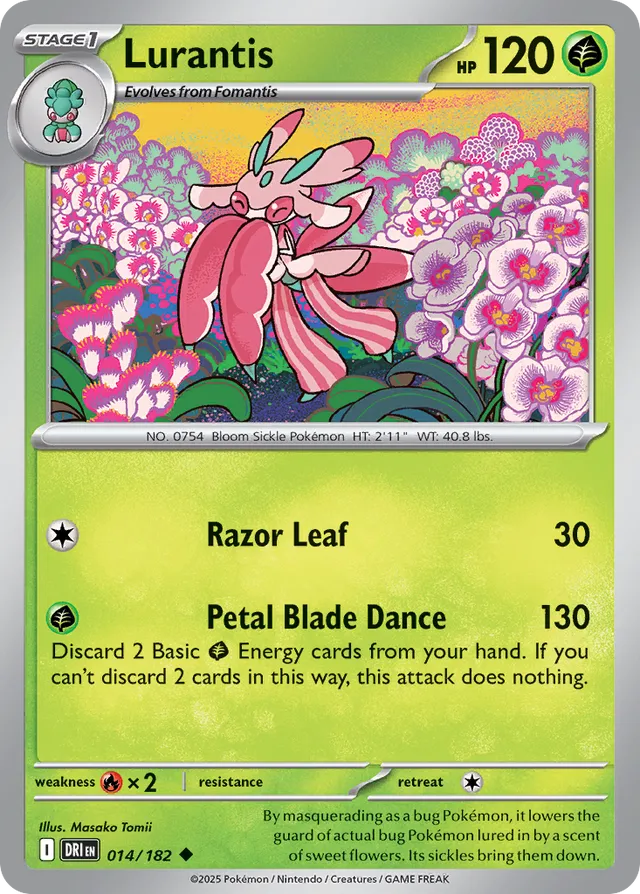 Lurantis: Destined Rivals 014/182 - Pokemon Single Card