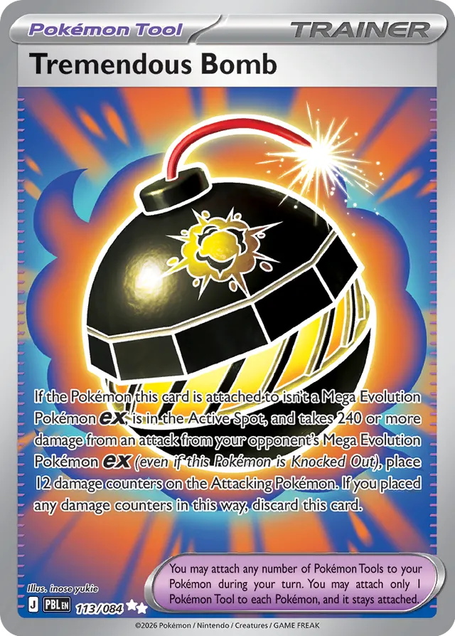 Tremendous Bomb: Pitch Black 013/084 - Pokemon Single Card