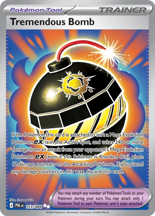 Tremendous Bomb: Pitch Black 013/084 - Pokemon Single Card