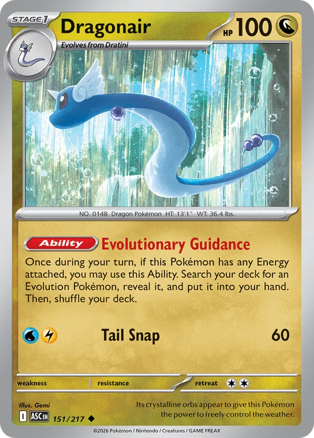 Dragonair: Ascended Heroes 151/217 - Pokemon Single Card