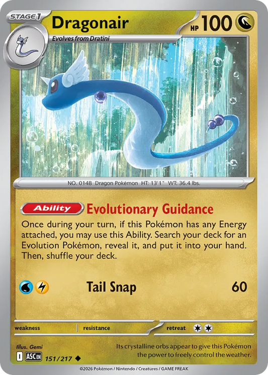 Dragonair: Ascended Heroes 151/217 - Pokemon Single Card