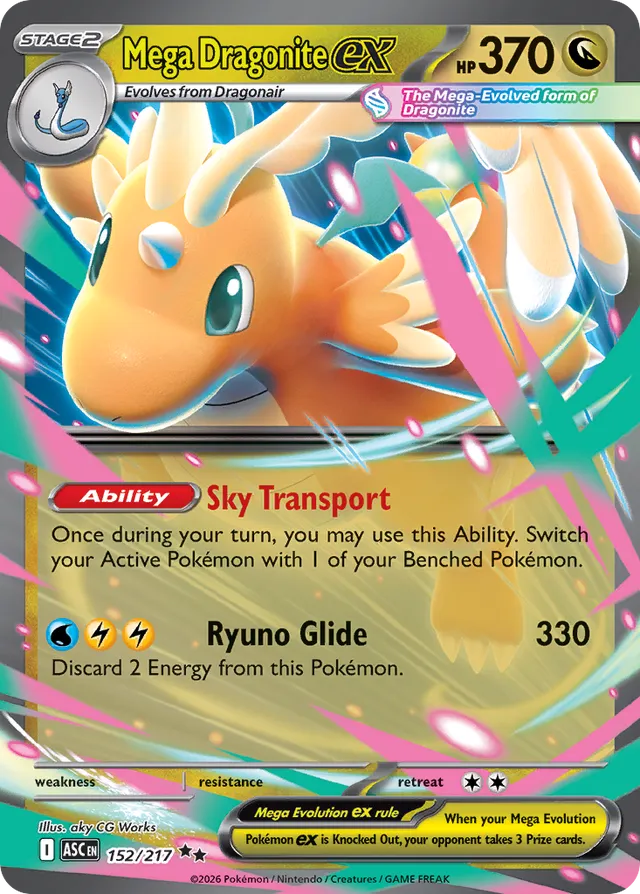 Mega Dragonite ex: Ascended Heroes 152/217 - Pokemon Single Card