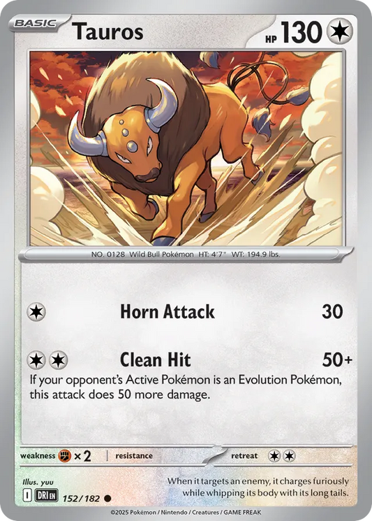 Tauros: Destined Rivals 152/182 - Pokemon Single Card