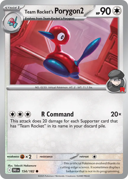 Team Rocket's Porygon2: Destined Rivals 154/182 - Pokemon Single Card