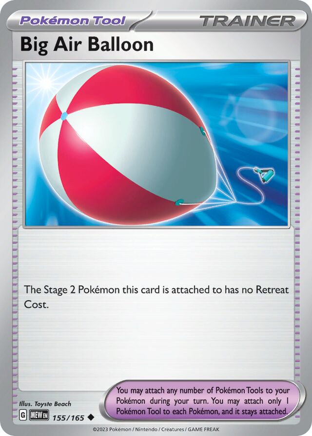 Big Air Balloon: Scarlet & Violet 151 155/165 - Pokemon Single Card