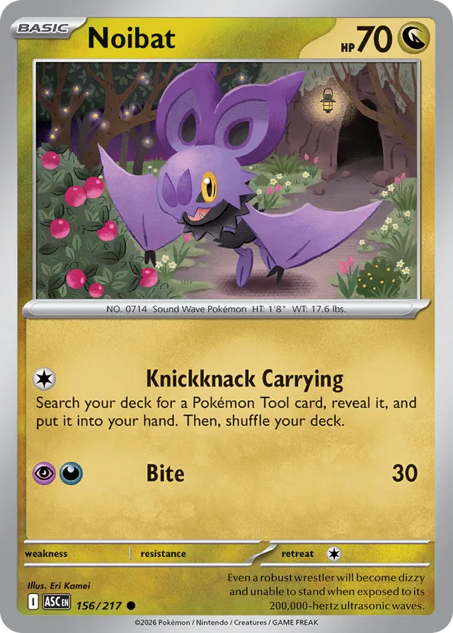 Noibat: Ascended Heroes 156/217 - Pokemon Single Card