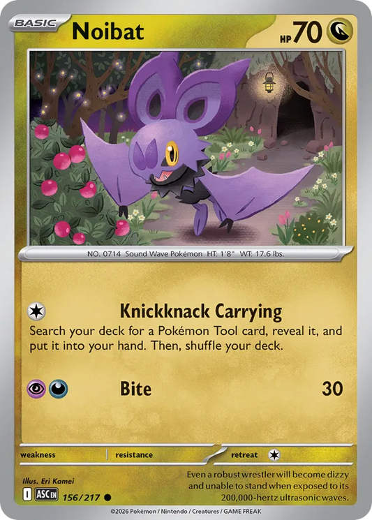 Noibat: Ascended Heroes 156/217 - Pokemon Single Card